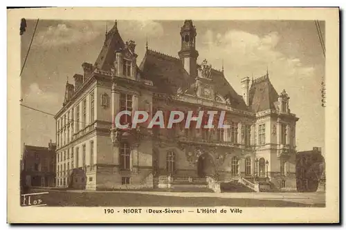 Cartes postales Niort L&#39Hotel de Ville