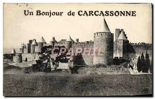 Ansichtskarte AK Un Bonjour de Carcassonne