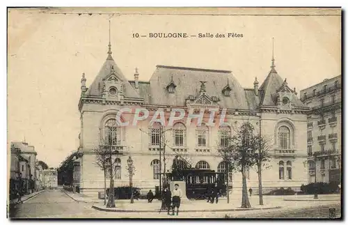 Ansichtskarte AK Boulogne Salle des Fetes Tramway Enfants