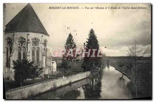 Cartes postales Nogent Le Rotrou Vue sur l&#39Huisne et l&#39Abside de l&#39Eglise