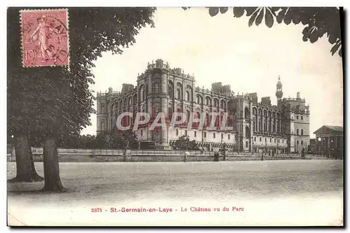 Cartes postales Saint Germain en Laye Le Chateau vu du Parc