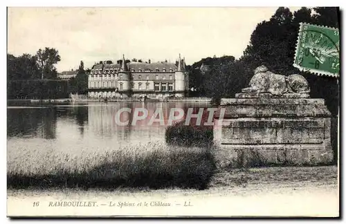 Ansichtskarte AK Rambouillet Le Sphinx et le Chateau