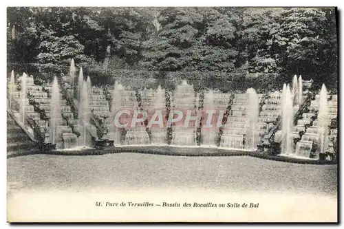Ansichtskarte AK Parc de Versailles Bassin des Rocailles ou Salle de Bal