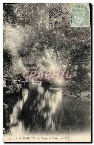 Cartes postales Aix Les Bains Gorges du Sierroz