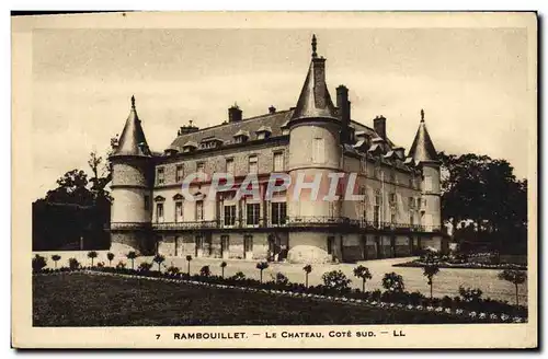 Cartes postales Rambouillet Le chateau Cote Sux