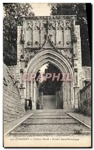 Ansichtskarte AK Chambery Chateau Ducal Portail Saint Dominique