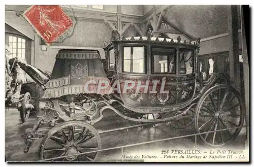 Cartes postales Versailles Le Petit Trianon Musee des Voitures Voiture du mariage de Napoleon III