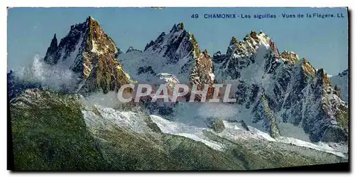 Cartes postales Chamonix Les Aiguilles Vues de la Flegere