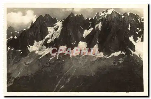 Cartes postales Chamonix Les Aiguilles vues du Brevent