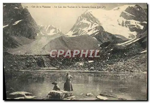 Ansichtskarte AK Col De la Vanoise Le Lac des Vaches et la Grande Casse