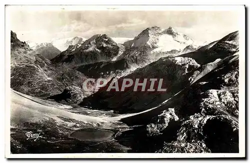 Cartes postales Les Alpes de Savoie Le lac Rond et le Col de la Vanoise