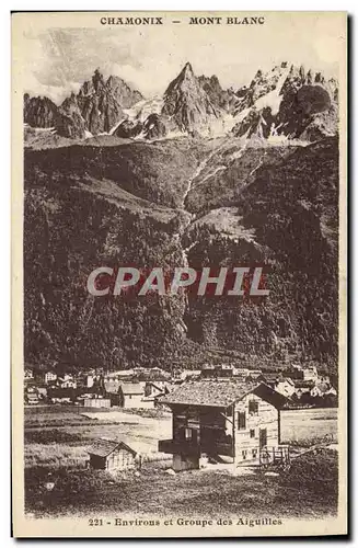 Cartes postales Chamonix Mont Blanc Environs et Groupe des Aiguilles