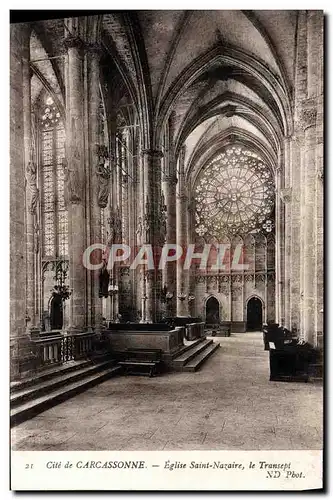 Cartes postales Cite de Carcassonne Eglise Saint Nazaire le Transept