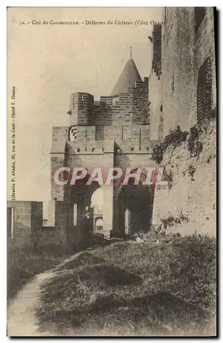 Cartes postales Cite de Carcassonne Defenses du Chateau