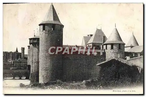 Cartes postales Cite de Carcassonne Ensemble de Chateau