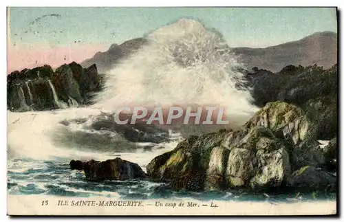 Ansichtskarte AK Ile Sainte Marguerite Un coup de Mer