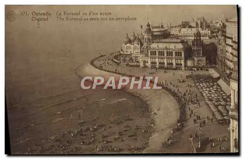 Cartes postales Ostende Le Kursaal vu d'un avion