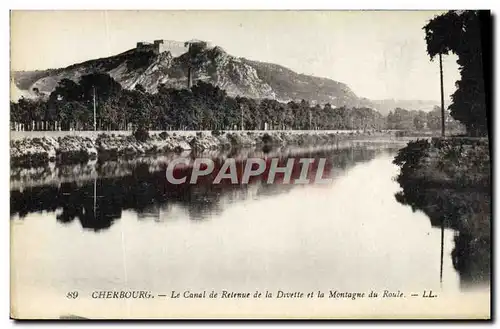 Ansichtskarte AK Cherbourg Le Canel de Retenue de la Divette et la Montagne du Roule