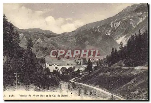 Cartes postales Viaduc de Mont Roc et le Col de Balme