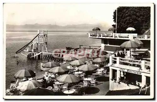 Cartes postales moderne Evian Les Bains La terrasse de la Plage Bar americain