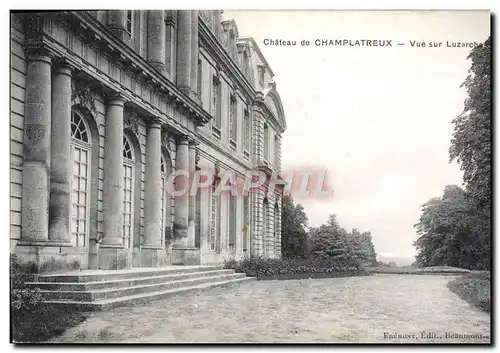 Cartes postales Chateau de Champlatreux Vue sur Luzarche