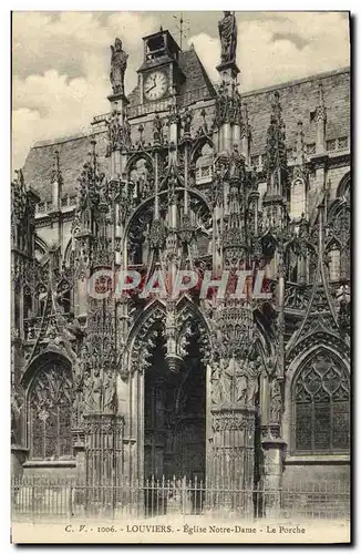 Ansichtskarte AK Louviers Eglise Notre Dame Le Porche