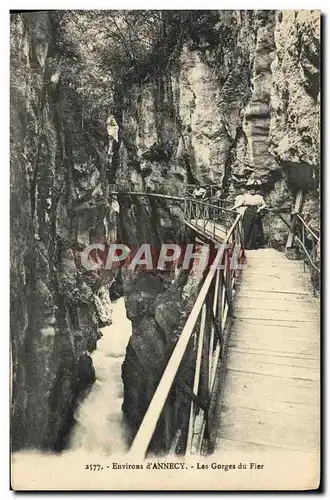 Ansichtskarte AK Environs d&#39Annecy Les Gorges du Fier