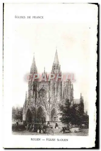 Cartes postales Eglises De France Rouen Eglise Saint Ouen