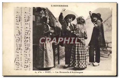 Cartes postales L&#39Auvergne La Bourree d&#39Auvergne Folklore