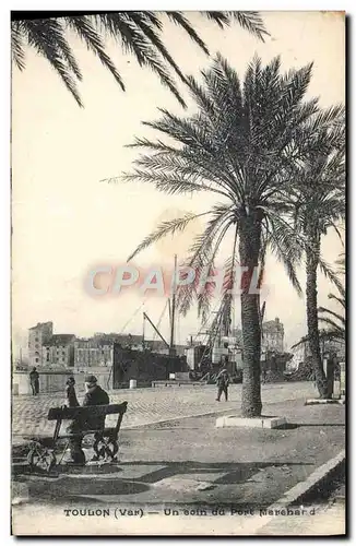 Cartes postales Toulon Un Coin du Port Marchand Bateau