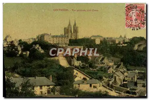 Cartes postales Coutances Vue Generale cote Ouest