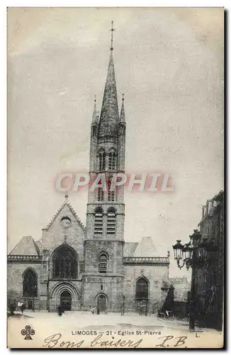 Ansichtskarte AK Limoges Eglise Saint Pierre