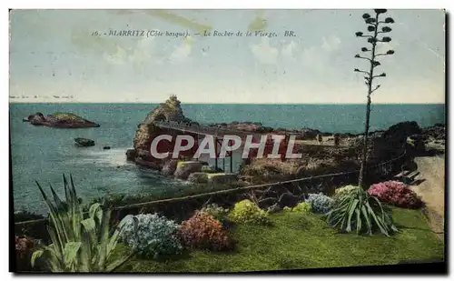 Cartes postales Biarritz Le Rocher Le Rocher de la Vierge