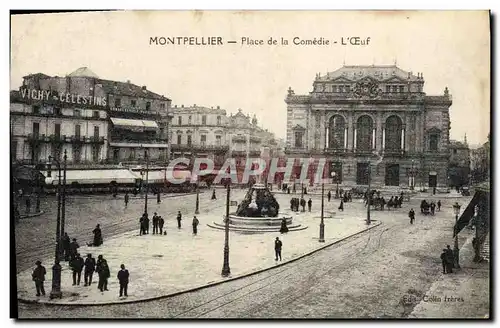 Cartes postales Montpellier Place de la Comedie Vichy Celestins