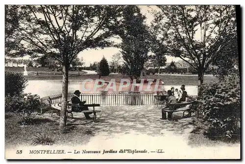 Ansichtskarte AK Montpellier Les Nouveaux Jardins de l&#39esplanade