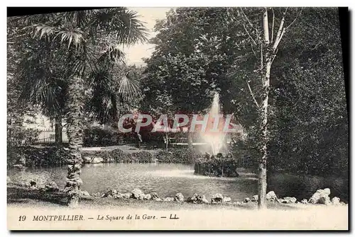 Cartes postales Montpellier Le Square de la Gare