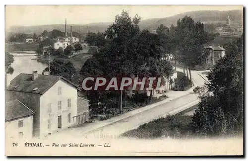 Cartes postales Epinal Vue sur Saint Laurent Cafe du Char d'Argent
