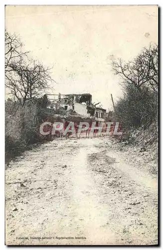 Cartes postales Ruines Militaria