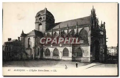 Cartes postales Alencon L&#39Eglise Notre Dame