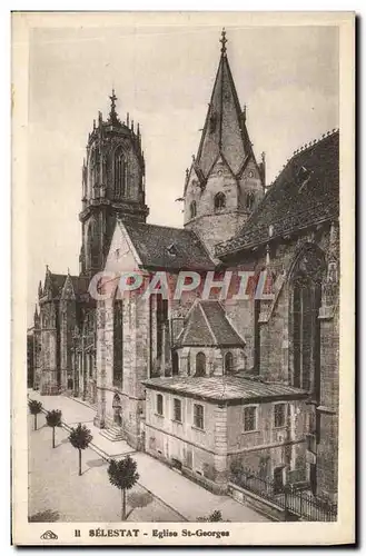 Ansichtskarte AK Selestat Eglise St Georges