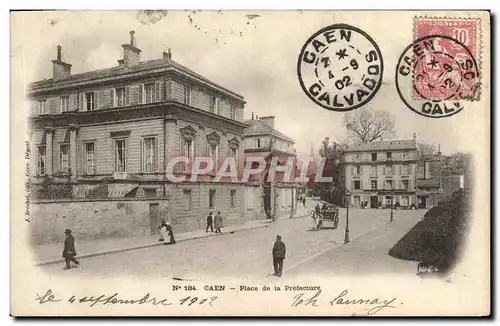 Cartes postales Caen Place de la Prefecture