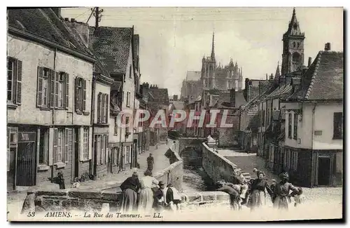 Cartes postales Amiens La Rue des Tanneurs Femmes