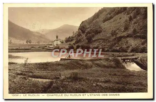 Ansichtskarte AK Le Rudlin Chapelle du Rudlin et L&#39Etang des Dames