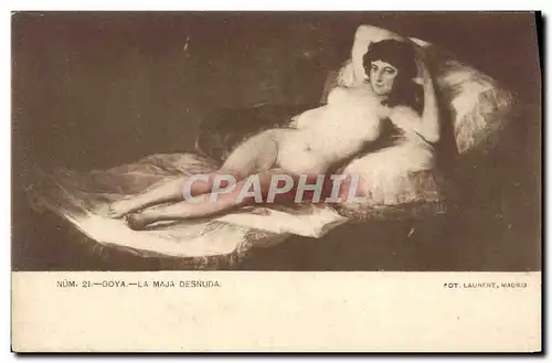 Cartes postales Goya La Maja Desnuda