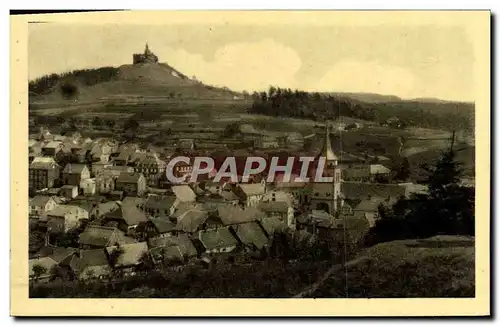 Cartes postales Dabo Vue generale et Chapelle St Leon