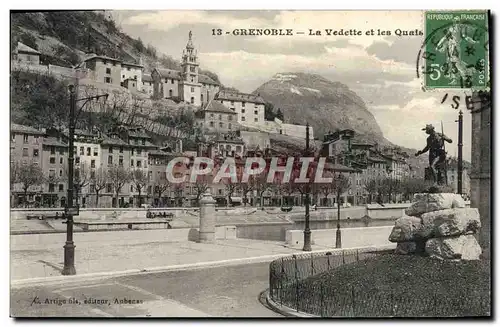 Ansichtskarte AK Grenoble La Vedette et les Quais