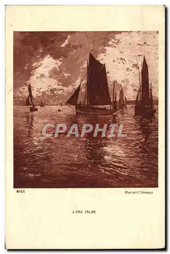 Ansichtskarte AK L&#39Eau Calme Bateau Marcel Clement