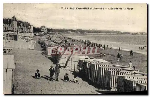 Cartes postales La Baule sur Mer L&#39Entree de la Plage