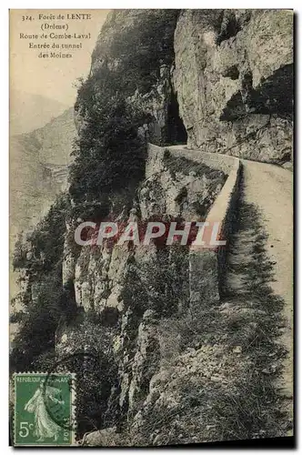 Cartes postales Foret de Lente Route de Combe Laval Entree du tunnel des moines