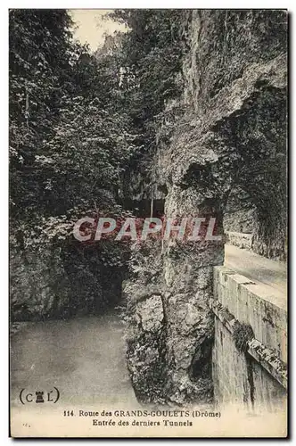 Cartes postales Route des Grands Goulets Entree des derniers goulets